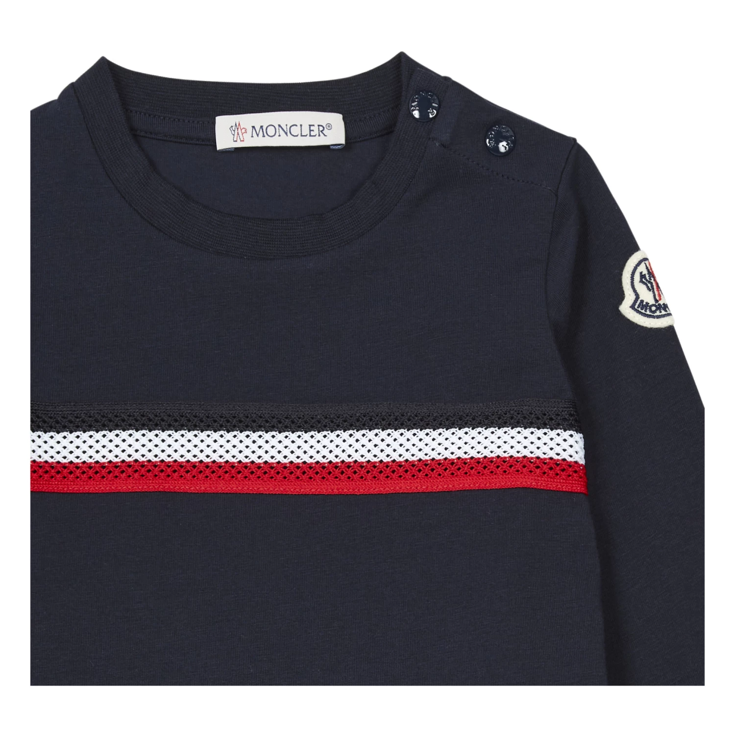 Maglia Long Sleeved T-Shirt Navy blue Moncler Fashion Baby, Children 2 Maglia Long Sleeved T-Shirt Navy blue Moncler Fashion Baby, Children - Image 2