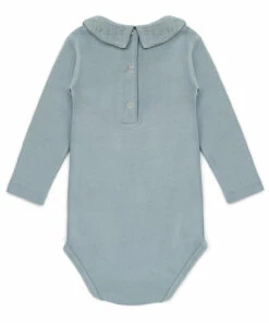 Mail Organic Cotton Collar Babygrow Light blue Bonton Fashion Baby 5 Mail Organic Cotton Collar Babygrow Light blue Bonton Fashion Baby -Baby Tops Elegant Store mail organic cotton collar babygrow light blue bonton fashion baby 2
