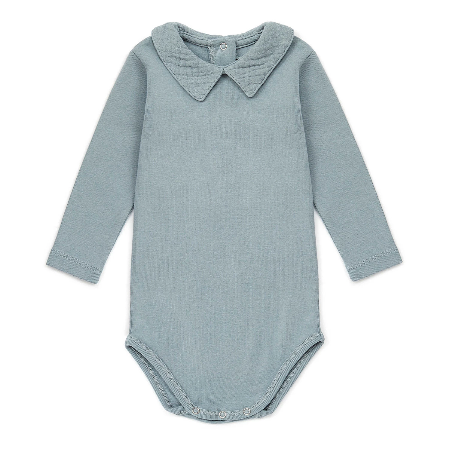 Mail Organic Cotton Collar Babygrow Light blue Bonton Fashion Baby 1 Mail Organic Cotton Collar Babygrow Light blue Bonton Fashion Baby