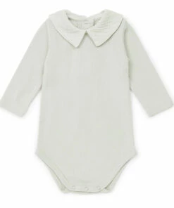Mail Organic Cotton Collar Babygrow Light grey Bonton Fashion Baby