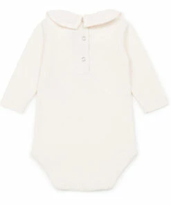 Mail Organic Cotton Frill Collar Babygrow Pale pink Bonton Fashion Baby