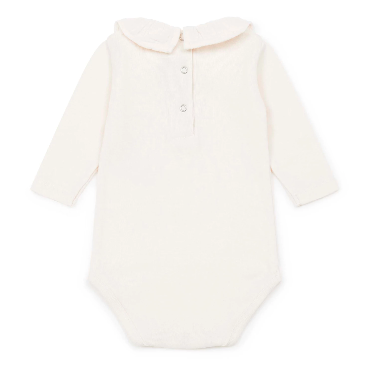 Mail Organic Cotton Frill Collar Babygrow Pale pink Bonton Fashion Baby 1 Mail Organic Cotton Frill Collar Babygrow Pale pink Bonton Fashion Baby