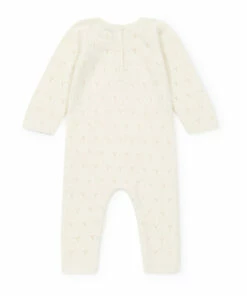 Maman Merino Wool Openwork Jumpsuit Ecru Bonton Fashion Baby -Baby Tops Elegant Store maman merino wool openwork jumpsuit ecru bonton fashion baby 2