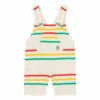 Mammoth Striped Overalls Ecru The Animals Observatory Fashion Baby