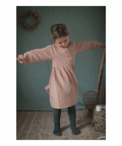 Margot Cotton Muslin Dress Pale pink Marlot Paris Fashion Baby, Children -Baby Tops Elegant Store margot cotton muslin dress pale pink marlot paris fashion baby children 2