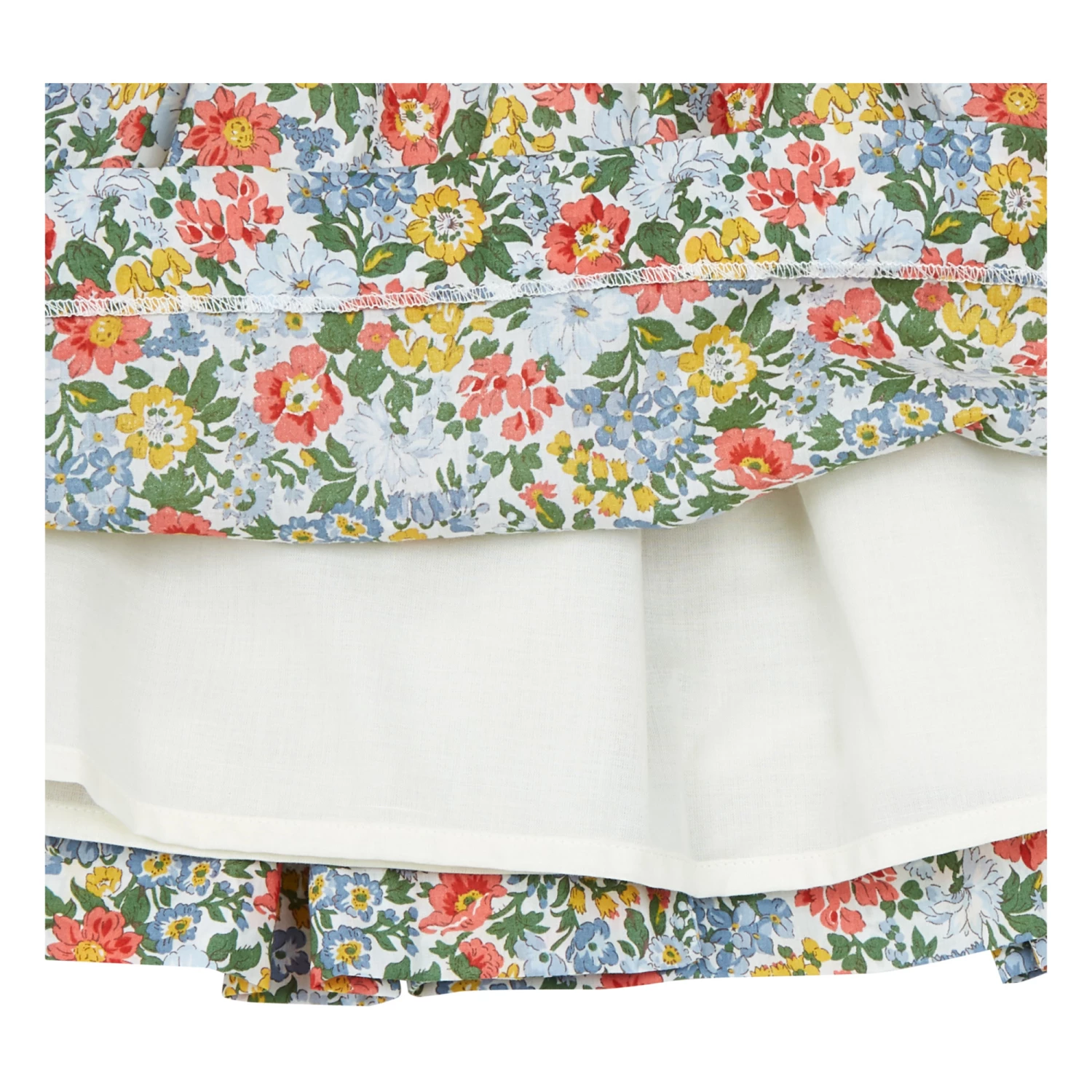 Marsuka Organic Cotton Exclusive Liberty Dress Ecru Bonpoint Fashion Baby 2 Marsuka Organic Cotton Exclusive Liberty Dress Ecru Bonpoint Fashion Baby - Image 2