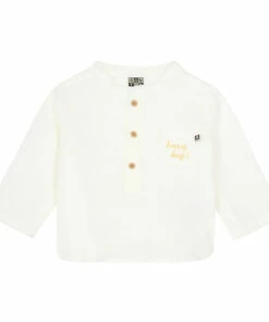 Matt Cotton Muslin Kurta Shirt Ecru Bonton Fashion Baby