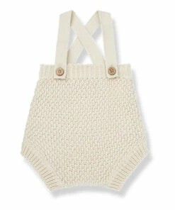 Maud Organic Cotton Romper Ecru 1+ in the family Fashion Baby