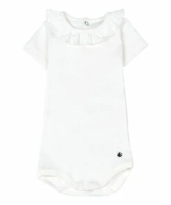 Maya Playsuit White Petit Bateau Fashion Baby