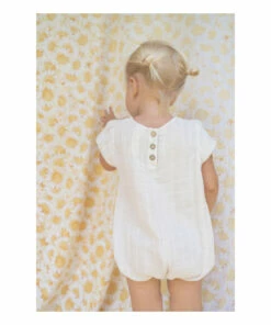 Meadow Romper Ecru Illoura the Label Fashion Baby, Children -Baby Tops Elegant Store meadow romper ecru illoura the label fashion baby children 2