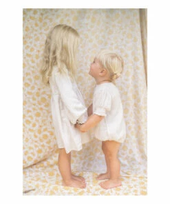 Meadow Romper Ecru Illoura the Label Fashion Baby, Children -Baby Tops Elegant Store meadow romper ecru illoura the label fashion baby children 3