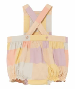 Meerkat Checked Romper Pale pink The Animals Observatory Fashion Baby -Baby Tops Elegant Store meerkat checked romper pale pink the animals observatory fashion baby 1