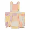 Meerkat Checked Romper Pale pink The Animals Observatory Fashion Baby