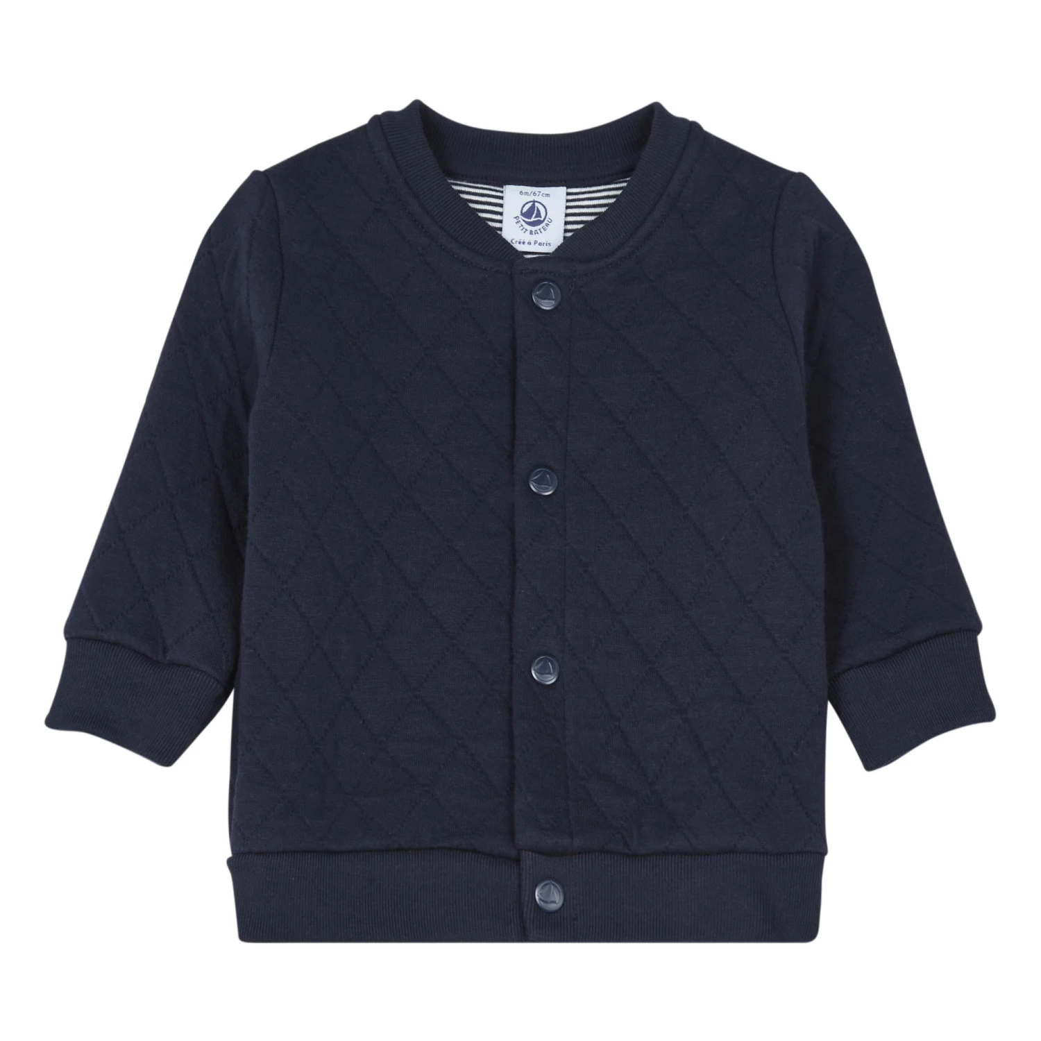 Melicien Cardigan Navy blue Petit Bateau Fashion Baby 1 Melicien Cardigan Navy blue Petit Bateau Fashion Baby