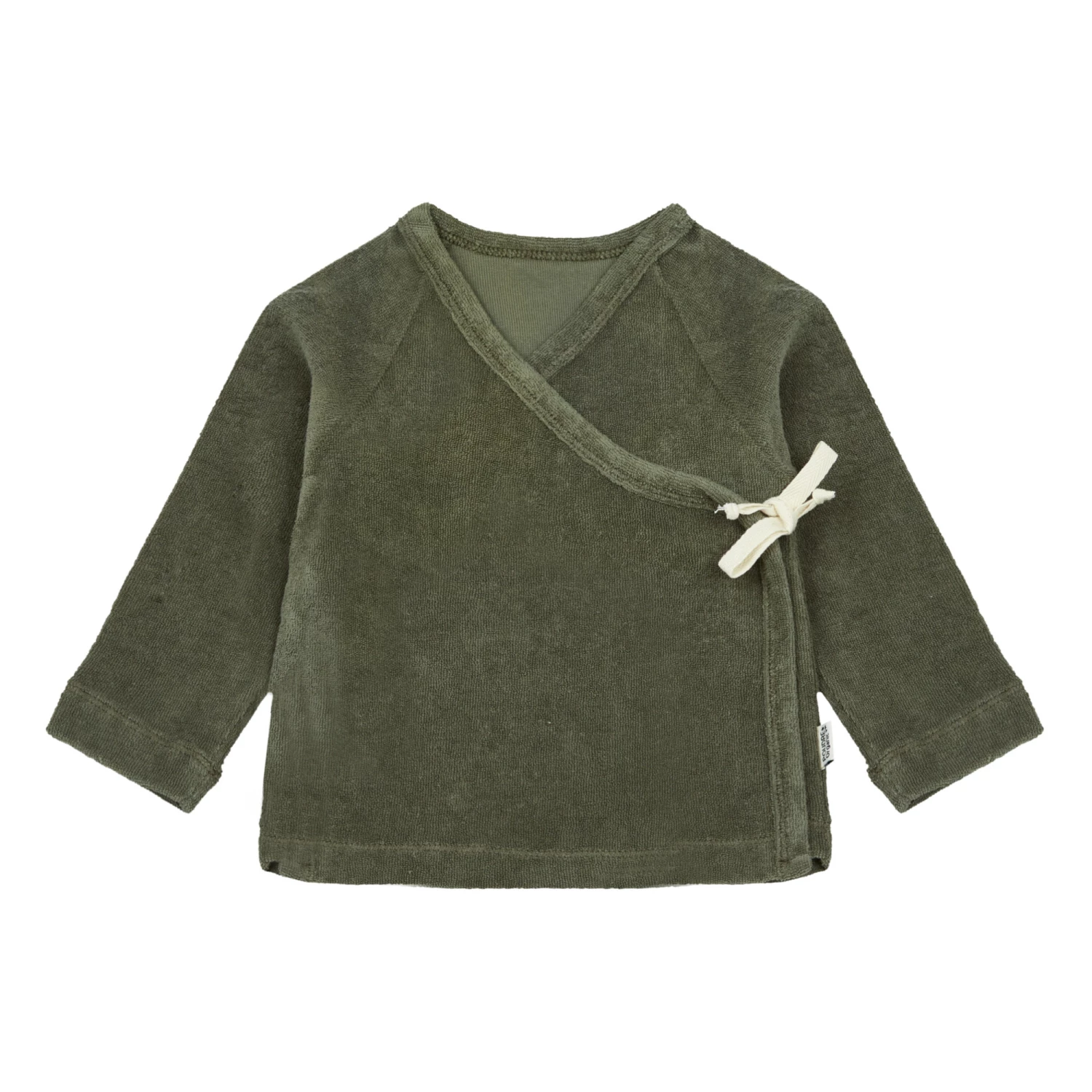 Melisse Organic Cotton Terry Cloth Cardigan Dark green Poudre Organic Fashion Baby, Children 2 Melisse Organic Cotton Terry Cloth Cardigan Dark green Poudre Organic Fashion Baby, Children - Image 2