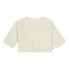Melisse Organic Cotton Terry Cloth Cardigan Off white Poudre Organic Fashion Baby