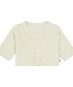 Melisse Organic Cotton Terry Cloth Cardigan Off white Poudre Organic Fashion Baby