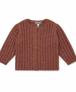 Merle Wool and Alpaca Cardigan Caramel Bonton Fashion Baby