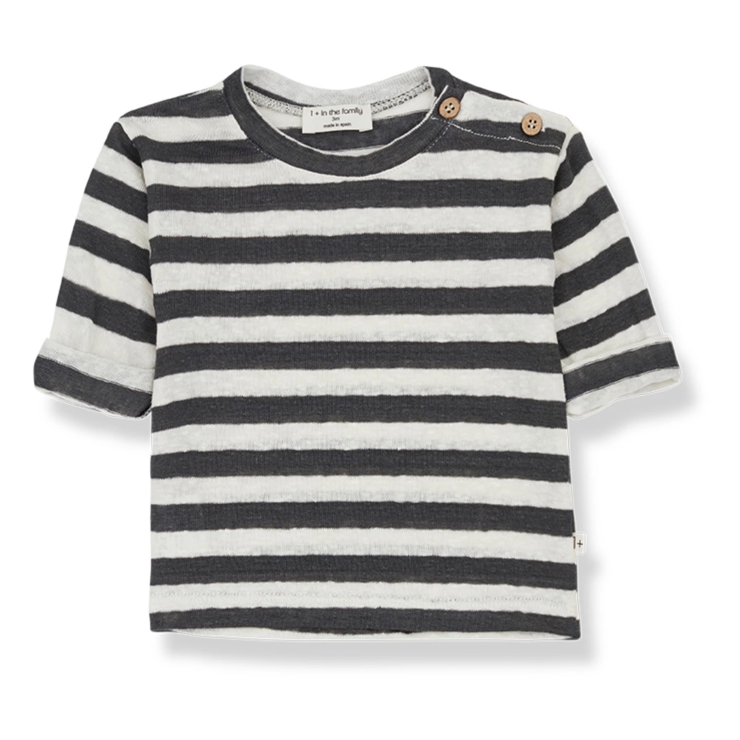 Mikel Linen T-shirt Carbon 1+ in the family Fashion Baby, Children 1 Mikel Linen T-shirt Carbon 1+ in the family Fashion Baby, Children
