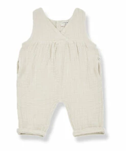 Milena Double Cotton Muslin Jumpsuit Beige 1+ in the family Fashion Baby, Children