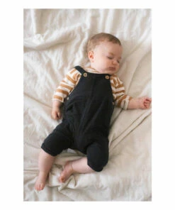 Milena Double Cotton Muslin Jumpsuit Carbon 1+ in the family Fashion Baby, Children 4 Milena Double Cotton Muslin Jumpsuit Carbon 1+ in the family Fashion Baby, Children -Baby Tops Elegant Store milena double cotton muslin jumpsuit carbon 1 in the family fashion baby children 1
