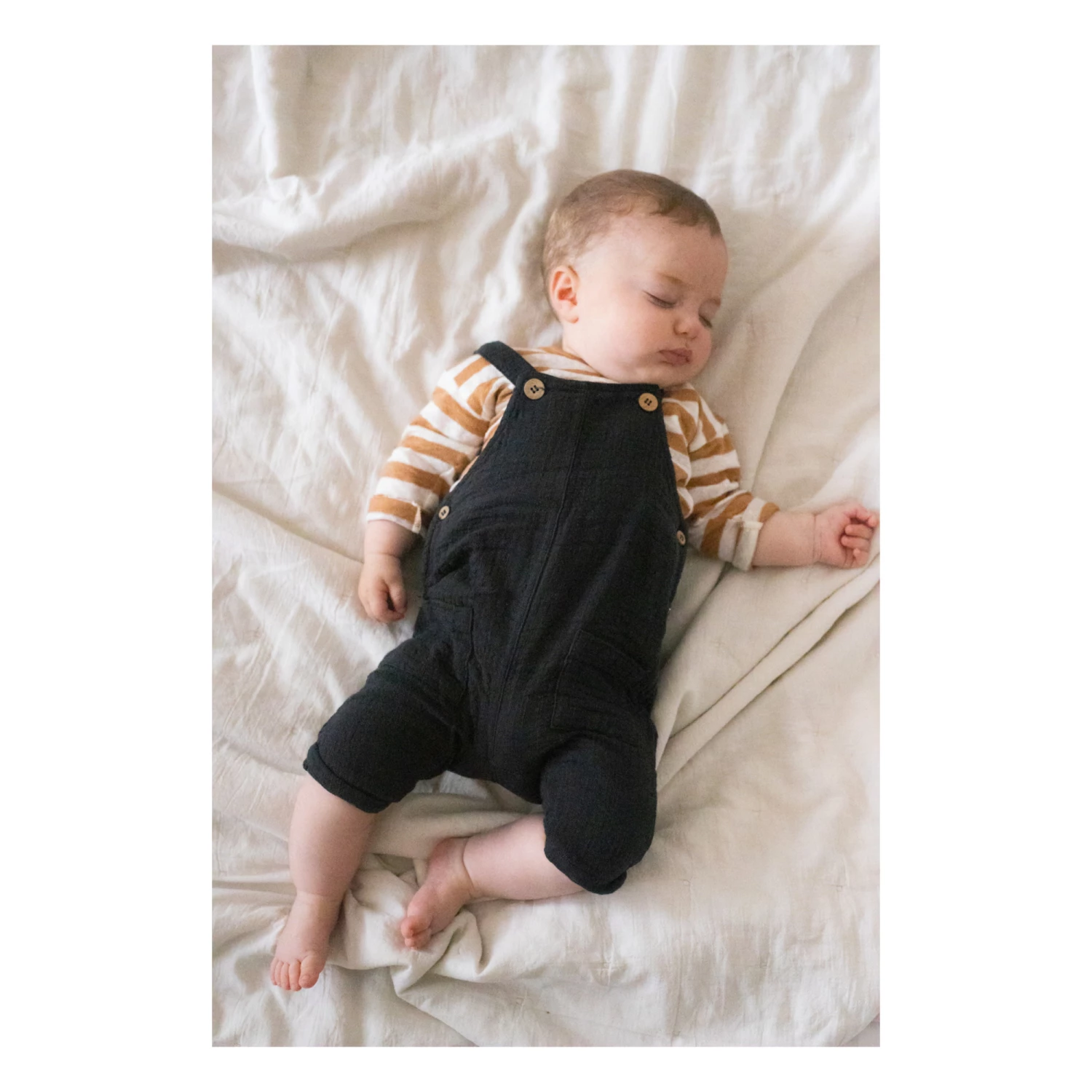 Milena Double Cotton Muslin Jumpsuit Carbon 1+ in the family Fashion Baby, Children 2 Milena Double Cotton Muslin Jumpsuit Carbon 1+ in the family Fashion Baby, Children - Image 2