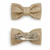 Miniclic Sparkly Hair Clips - Cérémonie Collection - Gold Bonpoint Fashion Baby, Children