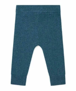 Minot Wool and Cotton Leggings Blue Bonton Fashion Baby -Baby Tops Elegant Store minot wool and cotton leggings blue bonton fashion baby 2