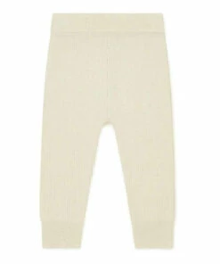 Minot Wool and Cotton Leggings Ecru Bonton Fashion Baby -Baby Tops Elegant Store minot wool and cotton leggings ecru bonton fashion baby 2