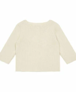 Minot Woollen Cardigan Ecru Bonton Fashion Baby -Baby Tops Elegant Store minot woollen cardigan ecru bonton fashion baby 2