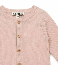Minot Woollen Cardigan Pink Bonton Fashion Baby -Baby Tops Elegant Store minot woollen cardigan pink bonton fashion baby 1