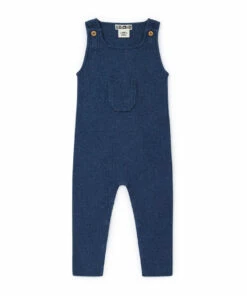 Minota Knitted Overalls Blue Bonton Fashion Baby