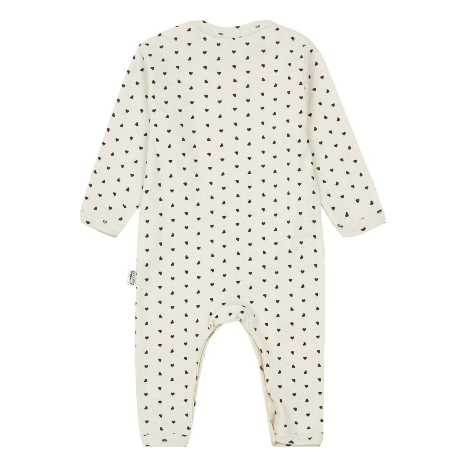 Mugwort Organic Cotton Heart Pyjamas White Poudre Organic Fashion Baby 2 Mugwort Organic Cotton Heart Pyjamas White Poudre Organic Fashion Baby - Image 2