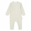 Mugwort Organic Cotton Heart Pyjamas White Poudre Organic Fashion Baby