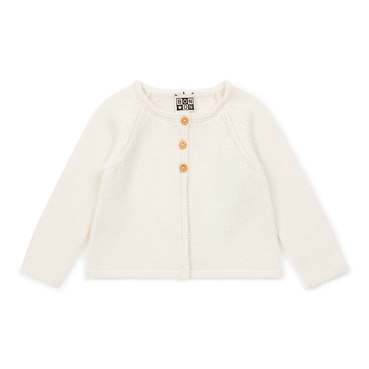 Mulot Merino Wool Cardigan Ecru Bonton Fashion Baby 1 Mulot Merino Wool Cardigan Ecru Bonton Fashion Baby
