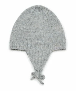 Mulot Wool and Alpaca Beanie Grey Bonton Fashion Baby