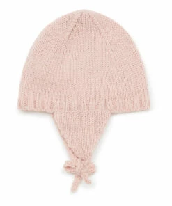Mulot Wool and Alpaca Beanie Pink Bonton Fashion Baby