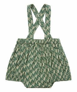 Musa Suspender Bloomers Green Caramel Fashion Baby