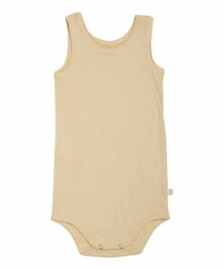 Nap Organic Cotton Babygrow Beige Minimalisma Fashion Baby