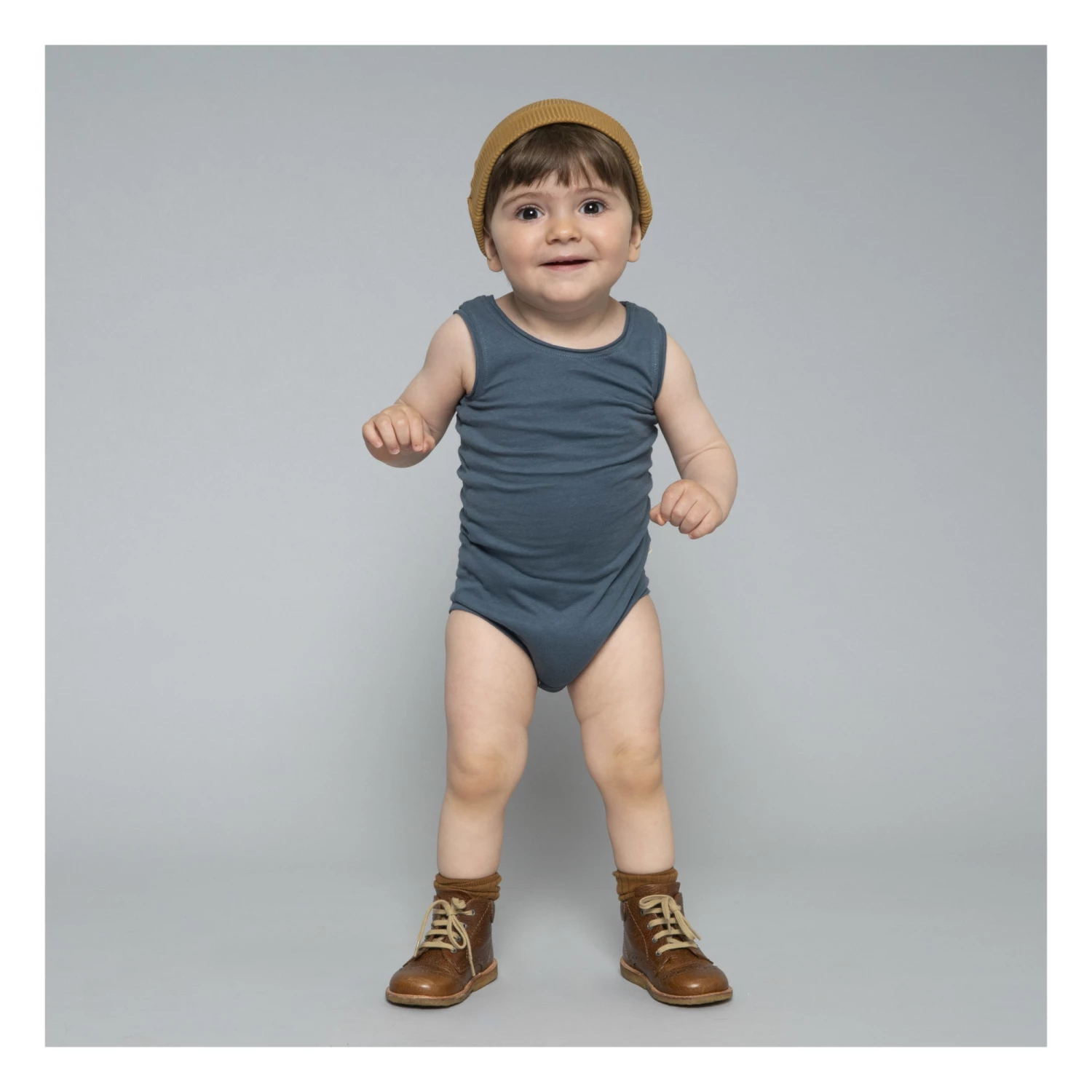 Nap Organic Cotton Babygrow Peacock blue Minimalisma Fashion Baby 2 Nap Organic Cotton Babygrow Peacock blue Minimalisma Fashion Baby - Image 2