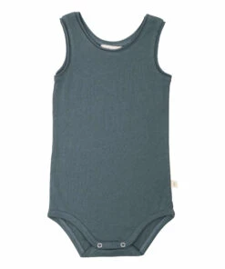 Nap Organic Cotton Babygrow Peacock blue Minimalisma Fashion Baby