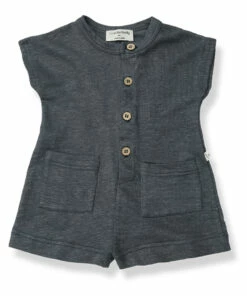 Nausica Linen Playsuit Carbon 1+ in the family Fashion Baby, Children