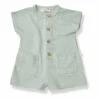 Nausica Linen Playsuit Green water 1+ in the family Fashion Baby, Children