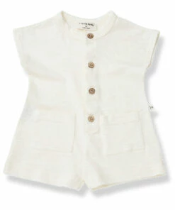 Nausica Linen Playsuit Off white 1+ in the family Fashion Baby, Children