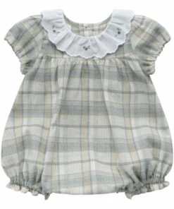 Navia Romper Grey blue Louisiella Fashion Baby