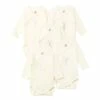 Newborn Crossbody Playsuit - Set of 5 White Petit Bateau Fashion Baby