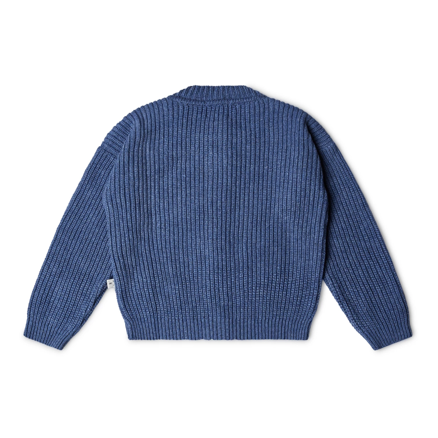 Nico Recycled Knit Cardigan Blue Matona Fashion Baby, Children 2 Nico Recycled Knit Cardigan Blue Matona Fashion Baby, Children - Image 2