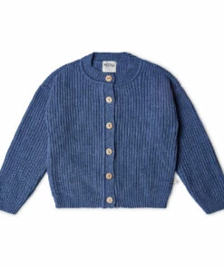 Nico Recycled Knit Cardigan Blue Matona Fashion Baby, Children