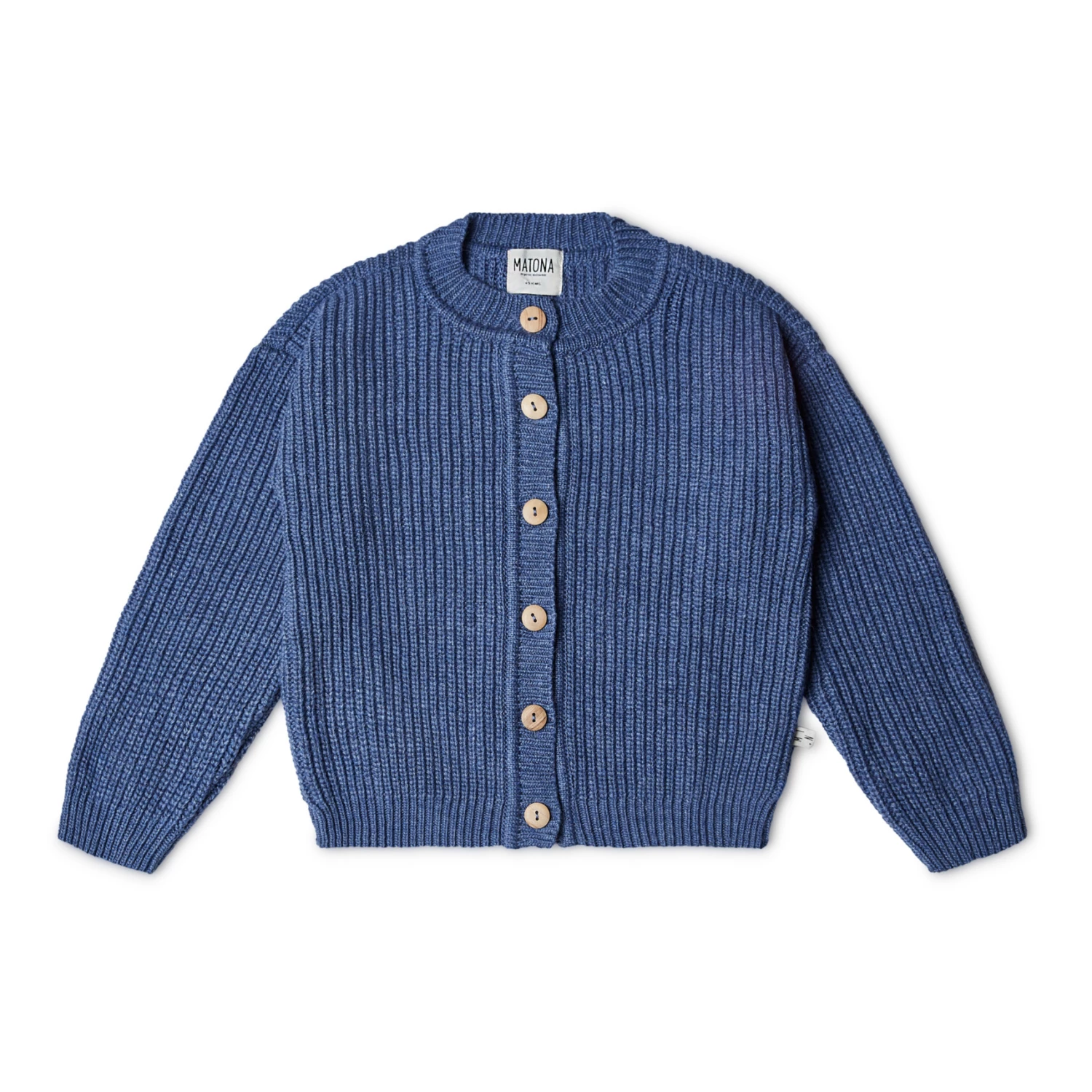 Nico Recycled Knit Cardigan Blue Matona Fashion Baby, Children 1 Nico Recycled Knit Cardigan Blue Matona Fashion Baby, Children