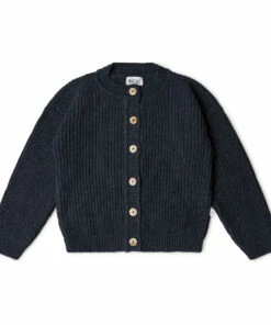 Nico Recycled Knit Cardigan Charcoal grey Matona Fashion Baby, Children